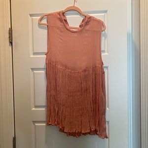 Free people sheer overlay blouse